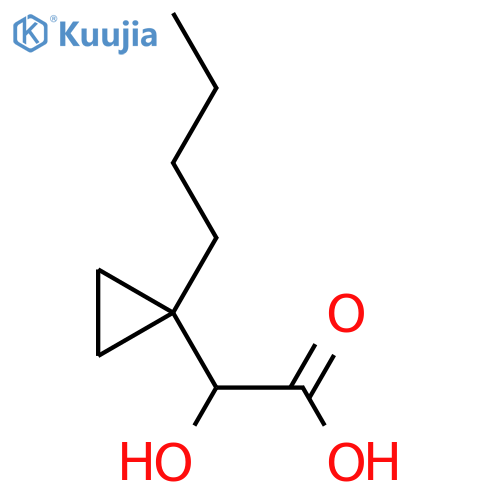 2-(1-butylcyclopropyl)-2-hydroxyacetic acid structure