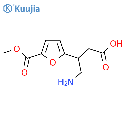 4-amino-3-5-(methoxycarbonyl)furan-2-ylbutanoic acid structure