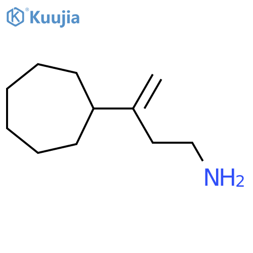 3-cycloheptylbut-3-en-1-amine structure