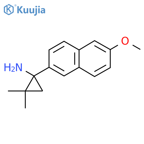 1-(6-methoxynaphthalen-2-yl)-2,2-dimethylcyclopropan-1-amine structure