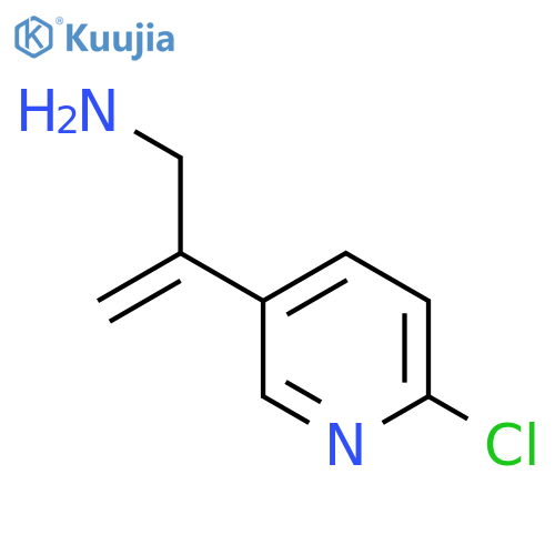 2-(6-chloropyridin-3-yl)prop-2-en-1-amine structure