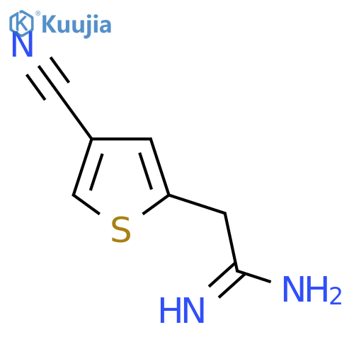 2-(4-cyanothiophen-2-yl)ethanimidamide structure