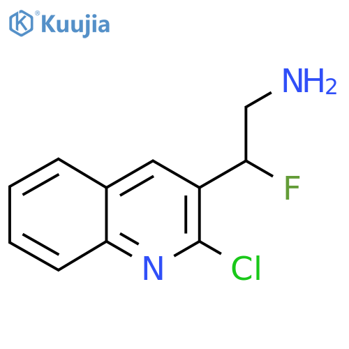2-(2-chloroquinolin-3-yl)-2-fluoroethan-1-amine structure