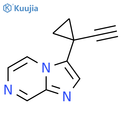 3-(1-ethynylcyclopropyl)imidazo1,2-apyrazine structure