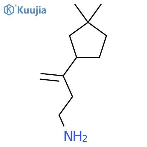 3-(3,3-dimethylcyclopentyl)but-3-en-1-amine structure
