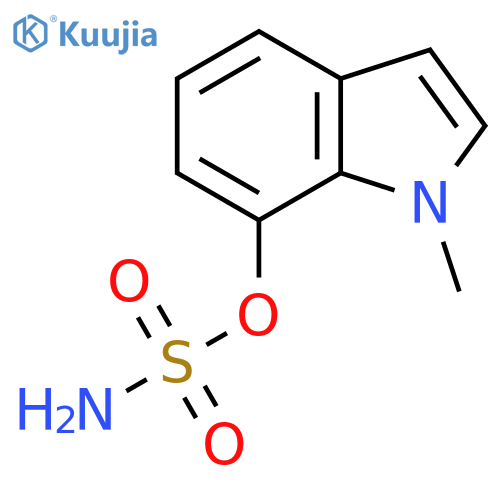 1-methyl-1H-indol-7-yl sulfamate structure