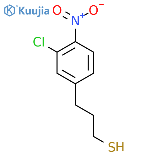 3-(3-chloro-4-nitrophenyl)propane-1-thiol structure