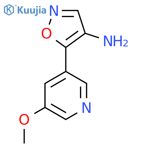 5-(5-methoxypyridin-3-yl)-1,2-oxazol-4-amine structure
