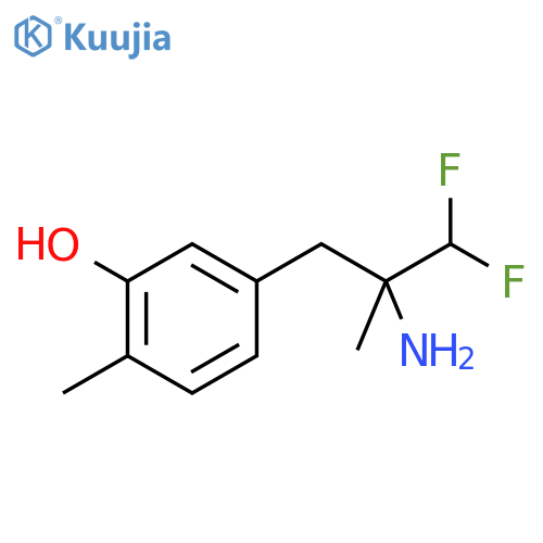 5-(2-amino-3,3-difluoro-2-methylpropyl)-2-methylphenol structure