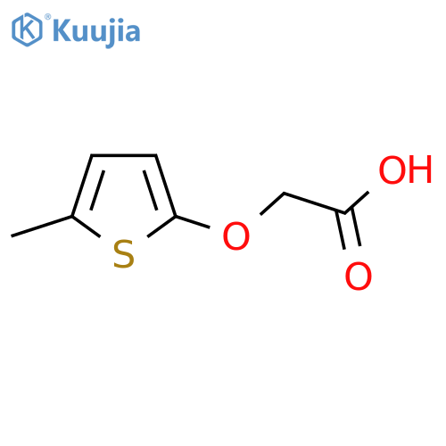 2-(5-methylthiophen-2-yl)oxyacetic acid structure