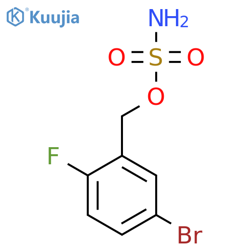 (5-bromo-2-fluorophenyl)methyl sulfamate structure
