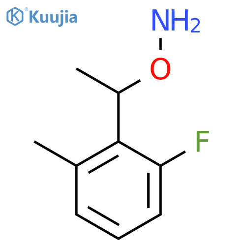 O-1-(2-fluoro-6-methylphenyl)ethylhydroxylamine structure