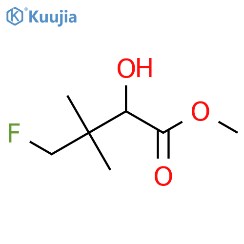 methyl 4-fluoro-2-hydroxy-3,3-dimethylbutanoate structure