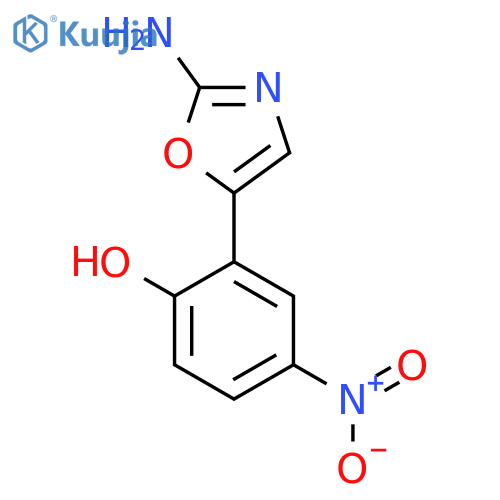 2-(2-amino-1,3-oxazol-5-yl)-4-nitrophenol structure