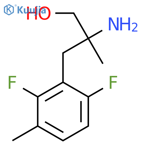 2-amino-3-(2,6-difluoro-3-methylphenyl)-2-methylpropan-1-ol structure