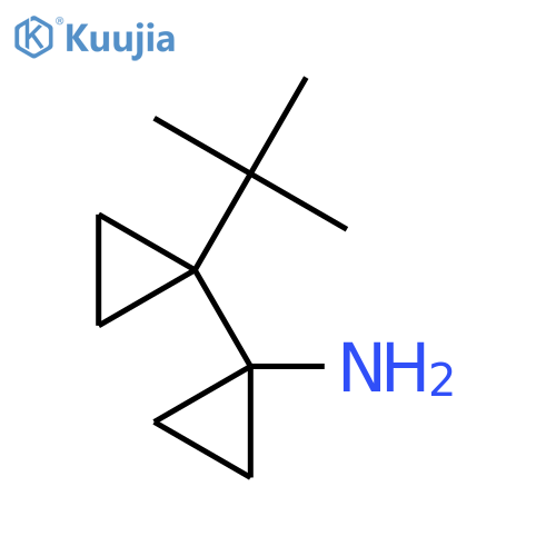 1-(1-tert-butylcyclopropyl)cyclopropan-1-amine structure