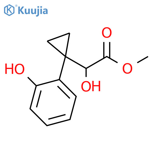 methyl 2-hydroxy-2-1-(2-hydroxyphenyl)cyclopropylacetate structure