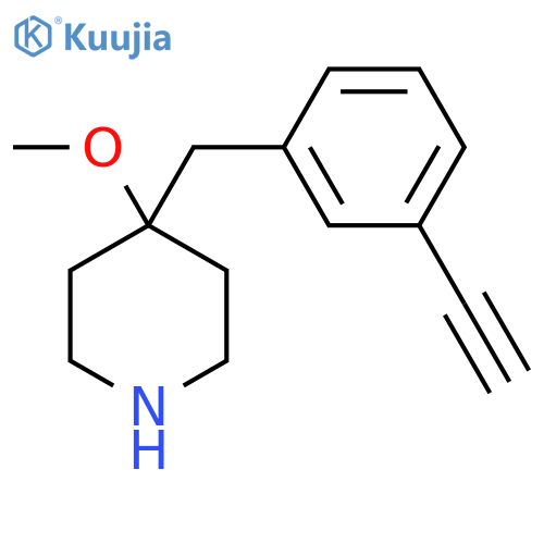 4-(3-ethynylphenyl)methyl-4-methoxypiperidine structure