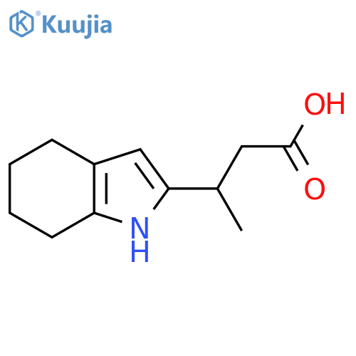 3-(4,5,6,7-tetrahydro-1H-indol-2-yl)butanoic acid structure