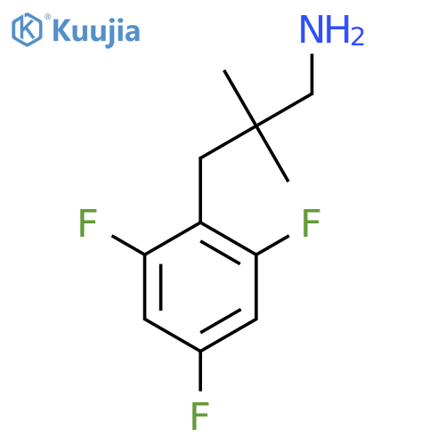2,2-dimethyl-3-(2,4,6-trifluorophenyl)propan-1-amine structure
