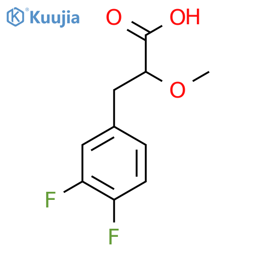 3-(3,4-difluorophenyl)-2-methoxypropanoic acid structure