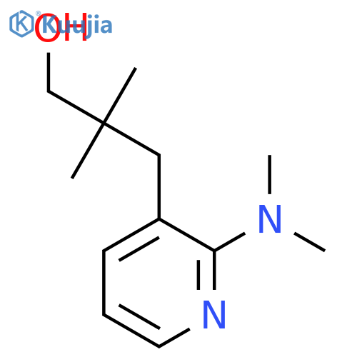 3-2-(dimethylamino)pyridin-3-yl-2,2-dimethylpropan-1-ol structure