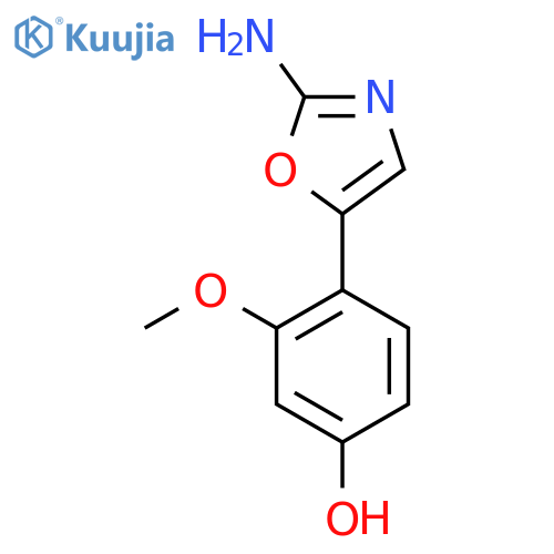 4-(2-Amino-1,3-oxazol-5-yl)-3-methoxyphenol structure