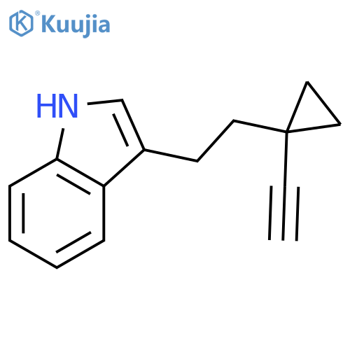 3-2-(1-ethynylcyclopropyl)ethyl-1H-indole structure