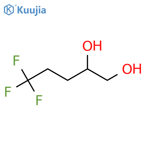 5,5,5-trifluoropentane-1,2-diol structure