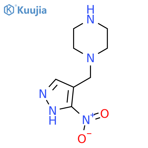 1-(3-nitro-1H-pyrazol-4-yl)methylpiperazine structure