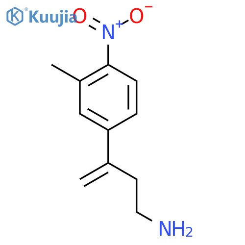 3-(3-methyl-4-nitrophenyl)but-3-en-1-amine structure