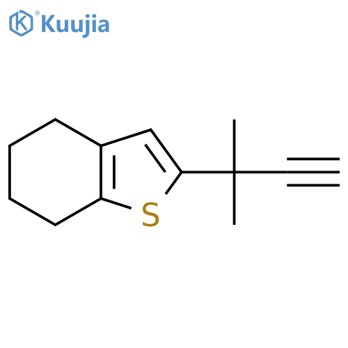 2-(2-methylbut-3-yn-2-yl)-4,5,6,7-tetrahydro-1-benzothiophene structure