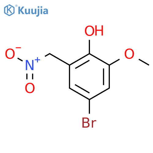 4-bromo-2-methoxy-6-(nitromethyl)phenol structure
