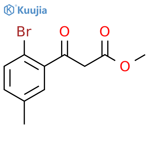 methyl 3-(2-bromo-5-methylphenyl)-3-oxopropanoate structure