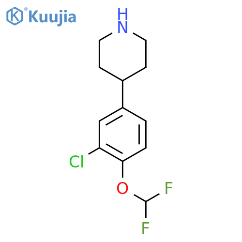4-3-chloro-4-(difluoromethoxy)phenylpiperidine structure
