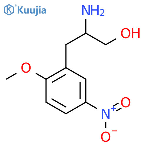 2-amino-3-(2-methoxy-5-nitrophenyl)propan-1-ol structure