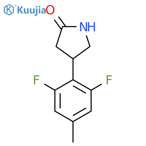4-(2,6-difluoro-4-methylphenyl)pyrrolidin-2-one structure