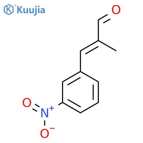 (2E)-2-methyl-3-(3-nitrophenyl)prop-2-enal structure