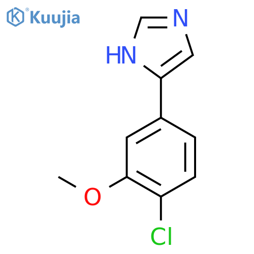 4-(4-chloro-3-methoxyphenyl)-1H-imidazole structure