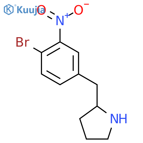 2-(4-bromo-3-nitrophenyl)methylpyrrolidine structure