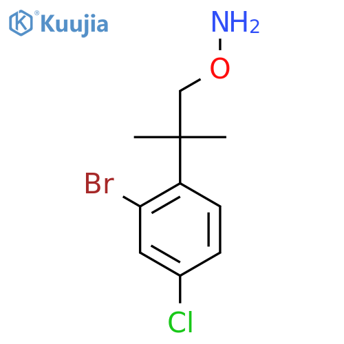 O-2-(2-bromo-4-chlorophenyl)-2-methylpropylhydroxylamine structure