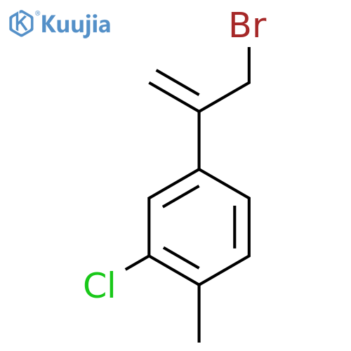 4-(3-bromoprop-1-en-2-yl)-2-chloro-1-methylbenzene structure