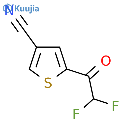 5-(2,2-difluoroacetyl)thiophene-3-carbonitrile structure