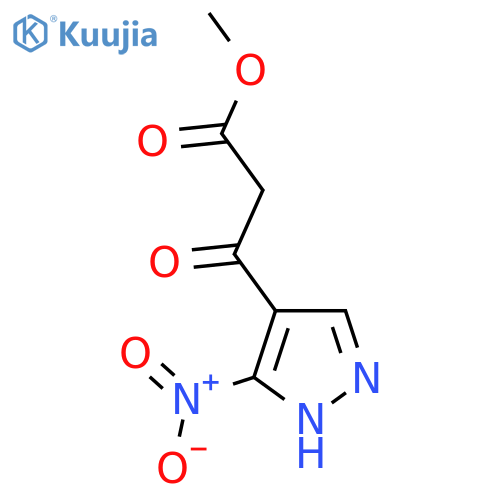 methyl 3-(3-nitro-1H-pyrazol-4-yl)-3-oxopropanoate structure