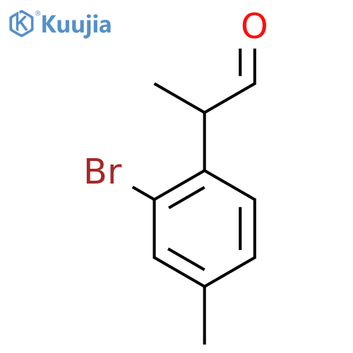 2-(2-bromo-4-methylphenyl)propanal structure