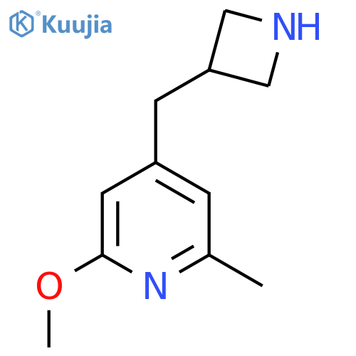 4-(azetidin-3-yl)methyl-2-methoxy-6-methylpyridine structure