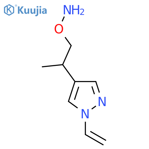 O-2-(1-ethenyl-1H-pyrazol-4-yl)propylhydroxylamine structure
