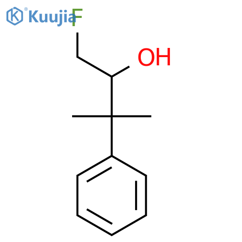 1-Fluoro-3-methyl-3-phenylbutan-2-ol structure