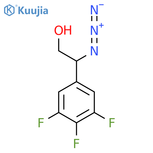 2-azido-2-(3,4,5-trifluorophenyl)ethan-1-ol structure