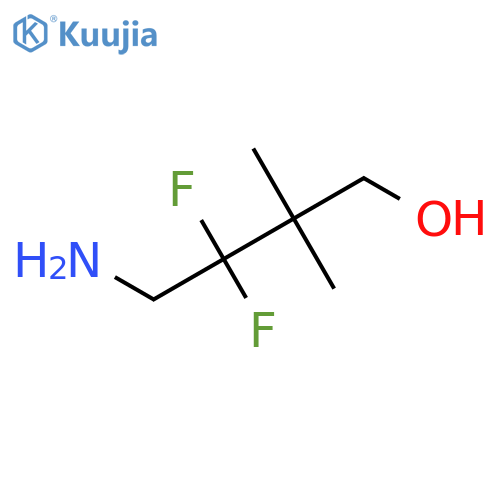 4-amino-3,3-difluoro-2,2-dimethylbutan-1-ol structure